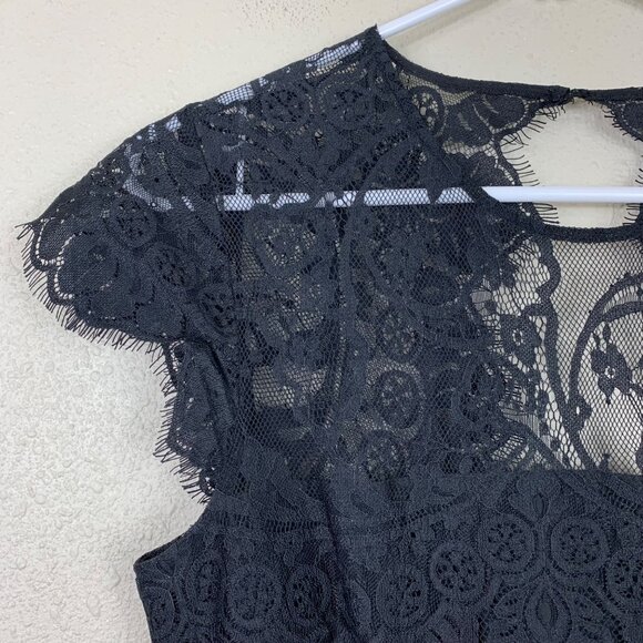 BB Dakota Steve Madden Rhianna Open Back Lace Whimsigoth Dress Size 6 - Picture 2 of 6